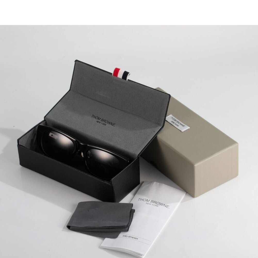 $1195 Authentic THOM BROWNE Made in JAPAN Unisex Sunglasses Complete Set
